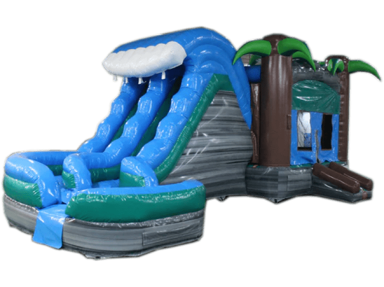 29’ Tropical Helix Bounce House Combo